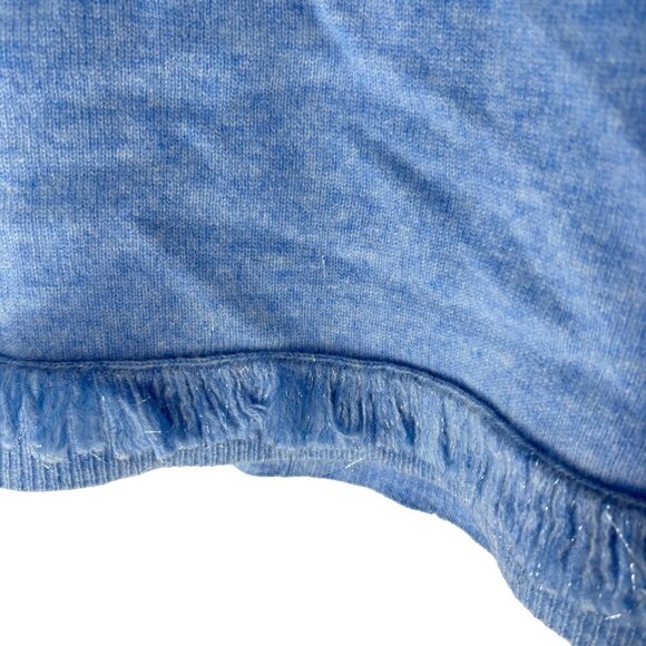 NWT Lilly Pulitzer Heathered Oxford Blue Vista Cashmere Sweater Large - Picture 6 of 6